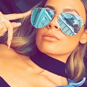 Gently used, oversized mirror sunglasses